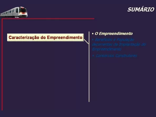 caractericação do empreendimento